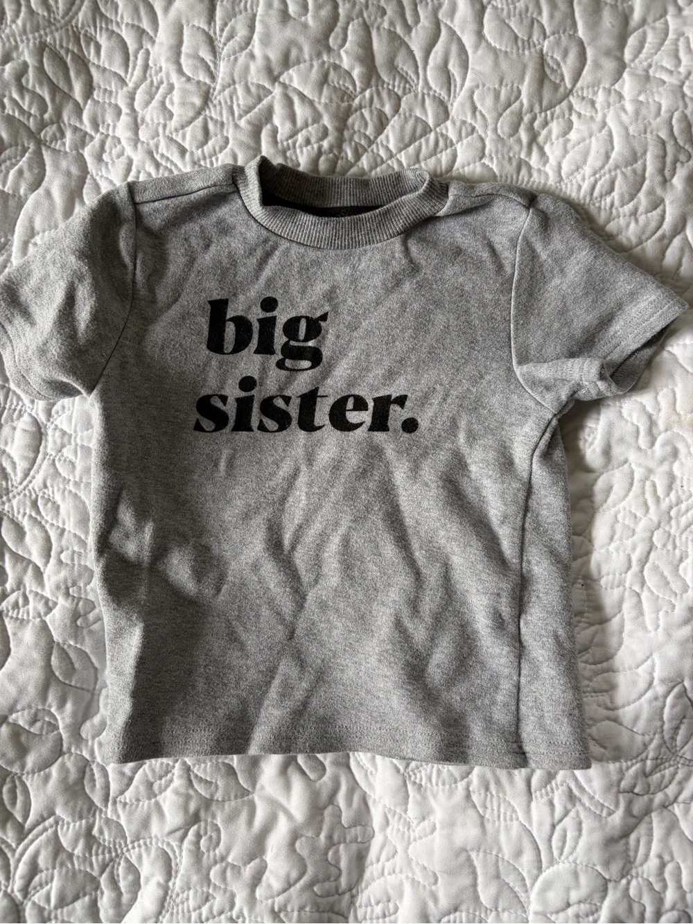 Big Sister Gray Graphic Tee / size 2T